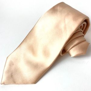 Cream satiny soft handmade men’s tie